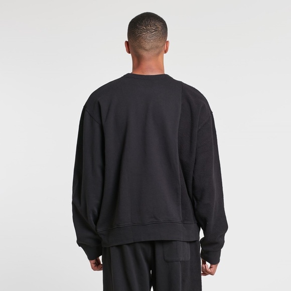 ADIDAS ORIGINALS BY ALEXANDER WANG Inside-out Sweatshirt Black Unisex Size S - Picture 3 of 11